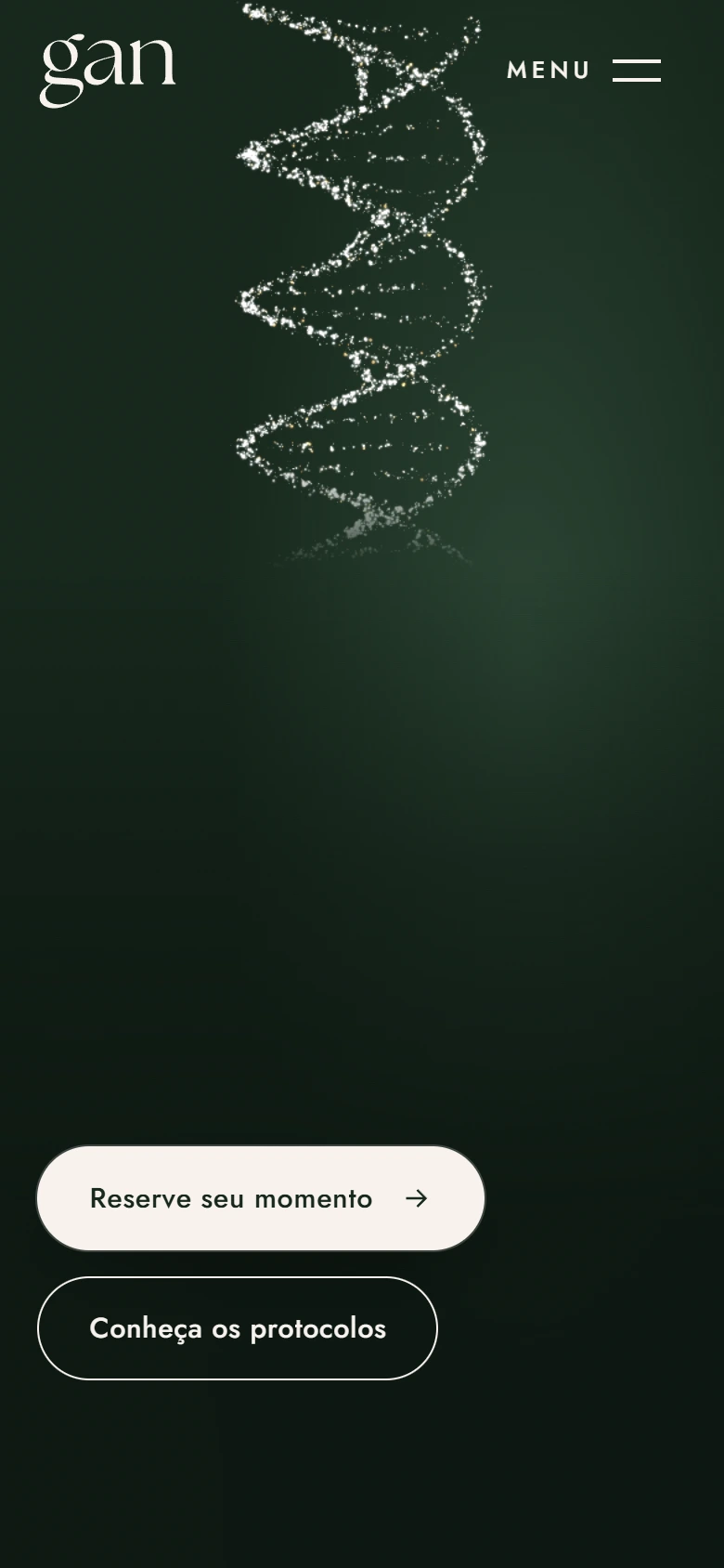 Site da Gan Maison em tela de celular.